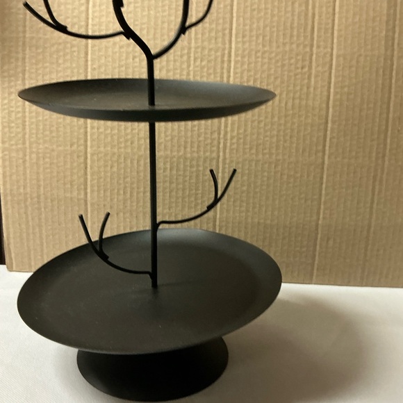 Halloween Crooked Style Tree Deer Antlers Two-Tier Metal Stand - Picture 4 of 13